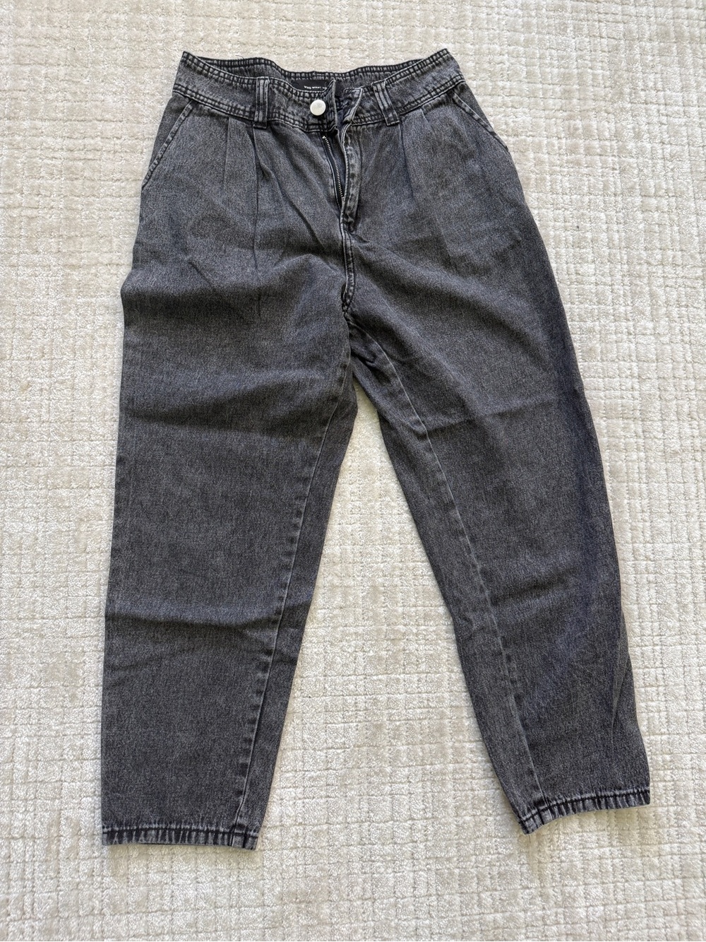 Who What Wear Women’s Washed Black Relaxed Jeans